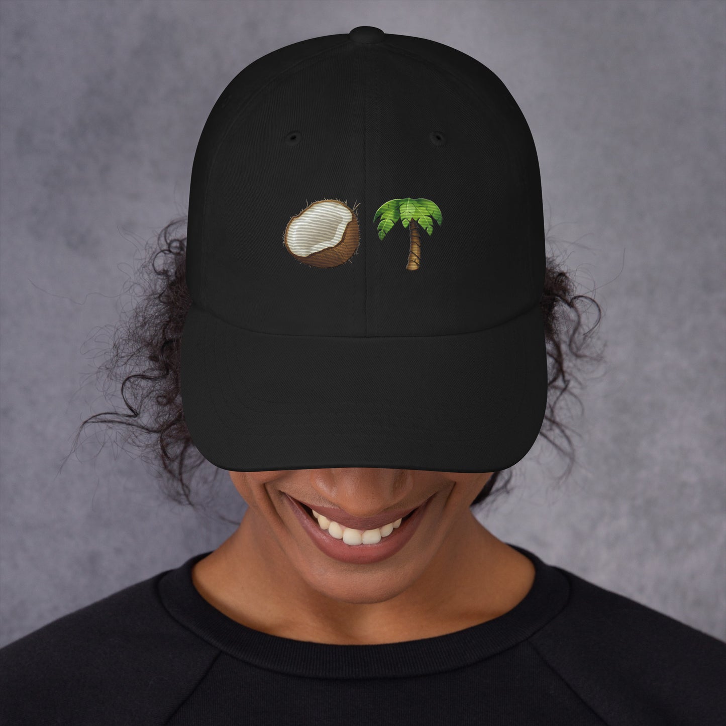 Coconut Tree Embroidered Hat