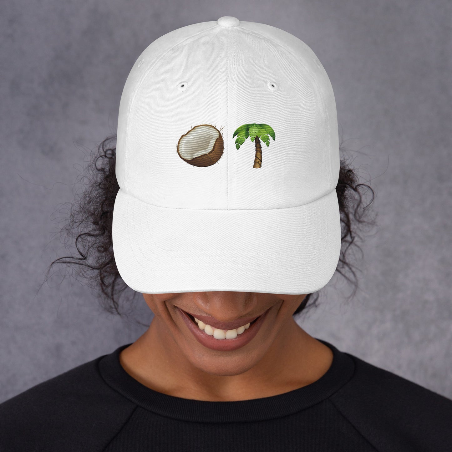 Coconut Tree Embroidered Hat