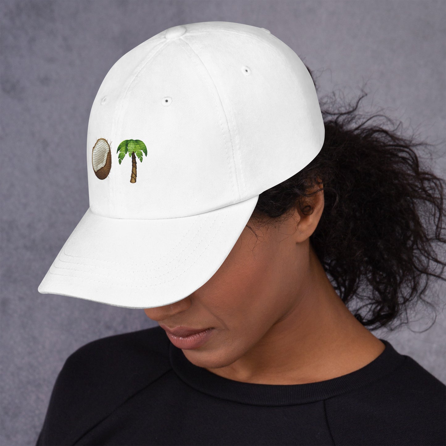 Coconut Tree Embroidered Hat