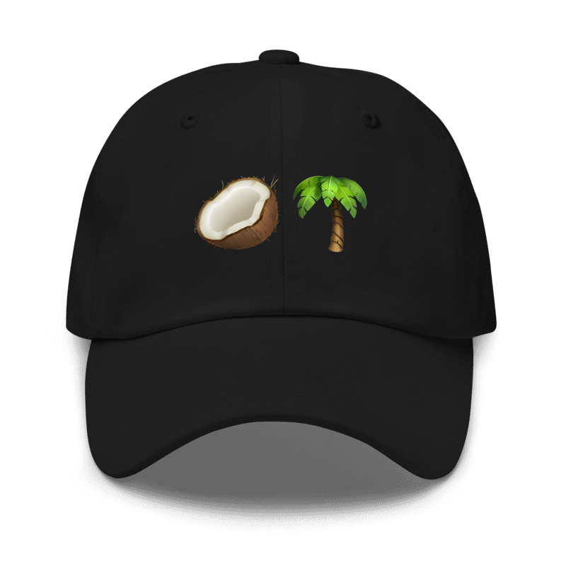 Coconut Tree Embroidered Hat